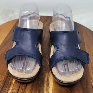 Spenco Navy Blue Adjustable Confort Summer Slide In Women's Sandals 6B NWOT